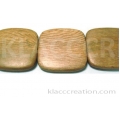 Rosewood Flat Square Beads 35x35x5-6mm